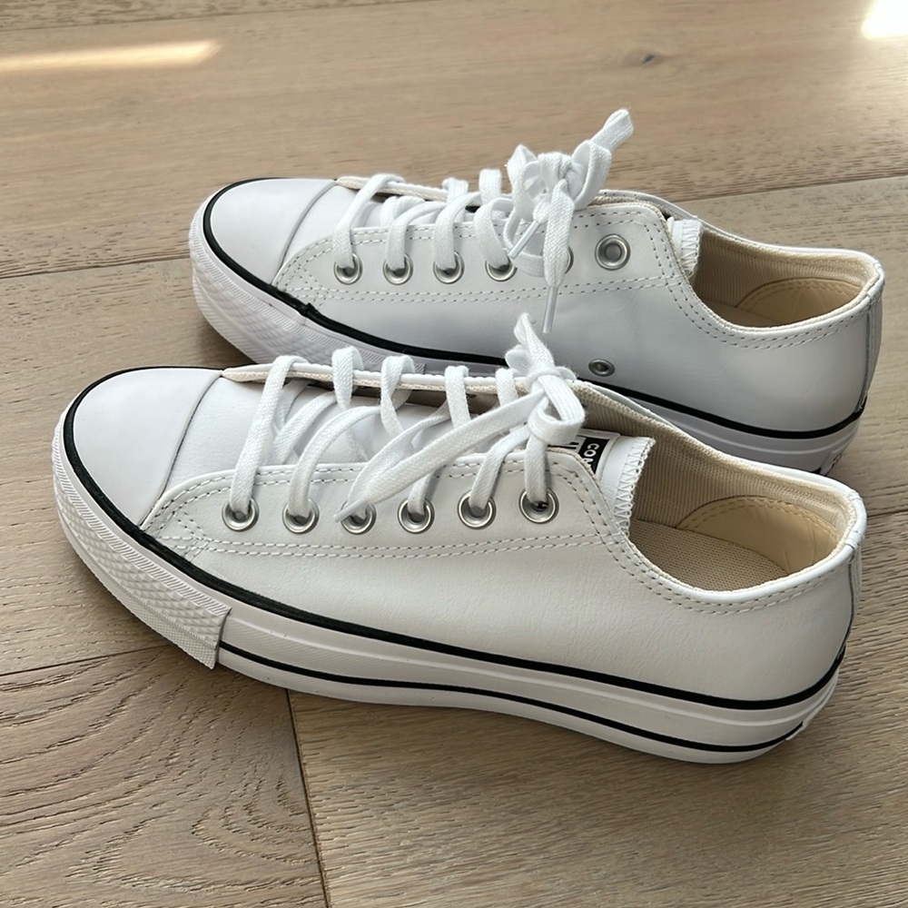 New leather Converse!